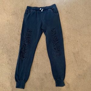 Girls Vintage Havana jogger sweat pants